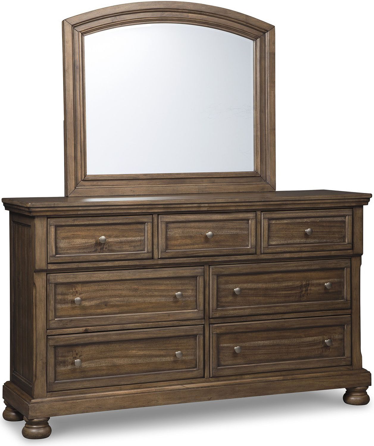 Flynnter Medium Brown Bedroom Mirror B71936
