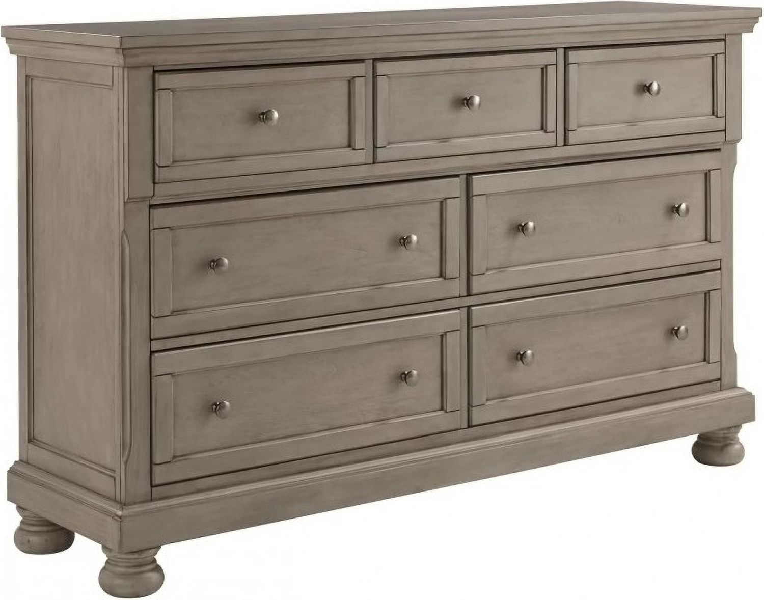 Lettner Light Gray 7 Drawer Dresser B73331