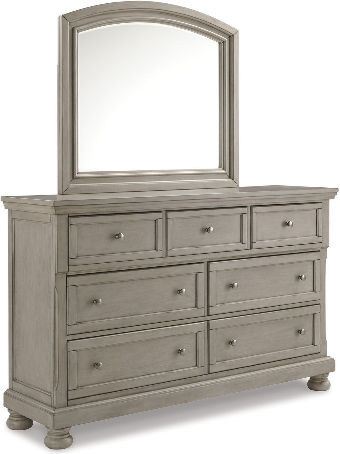 Lettner Light Gray 7 Drawer Dresser B73331