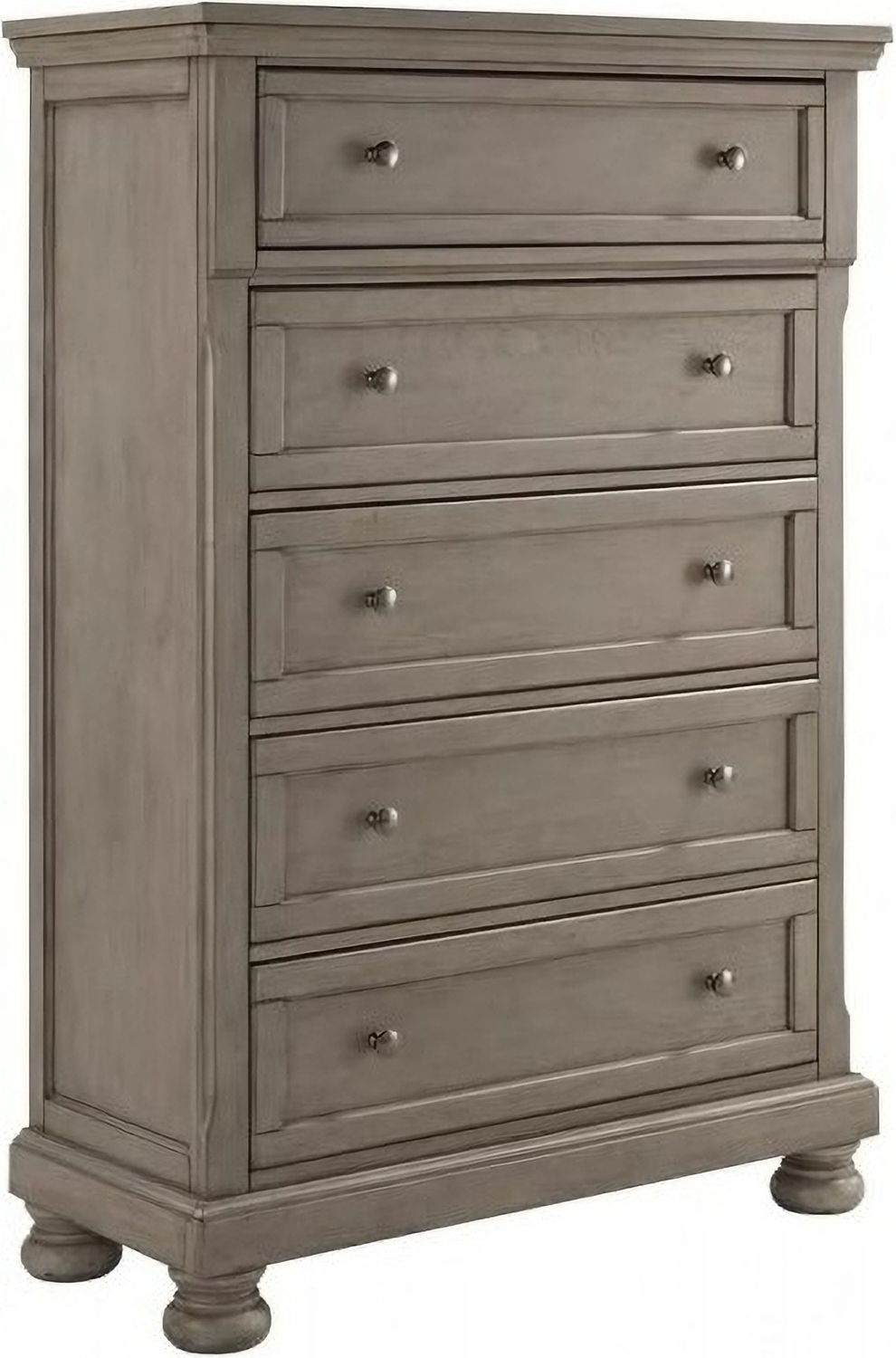 Lettner Light Gray 5 Drawer Chest B73346