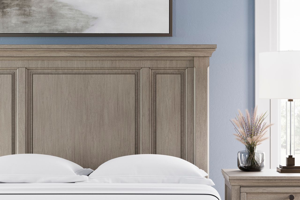 Lettner Light Gray Queen Panel Headboard Only B73357