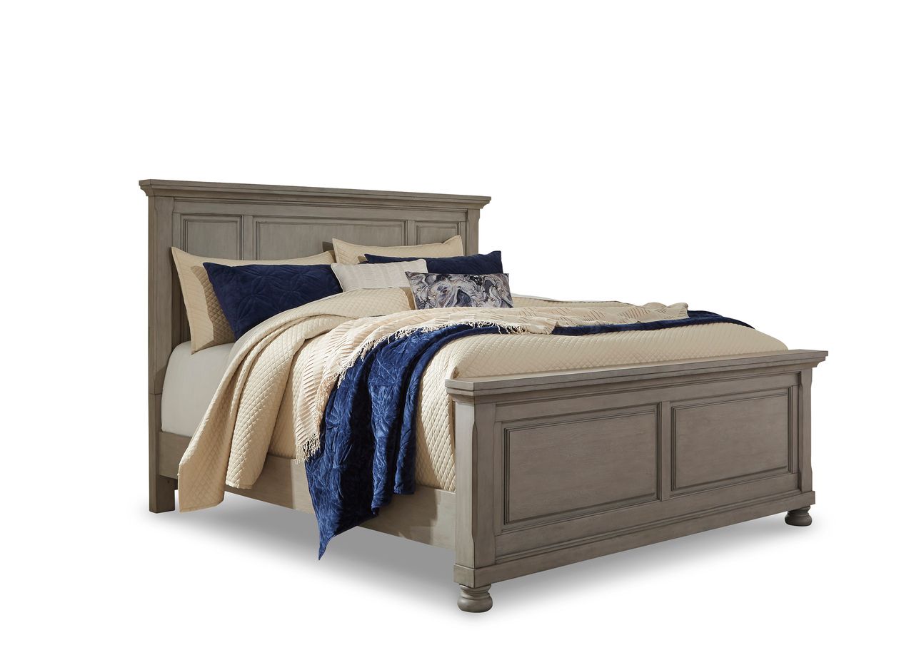 Lettner Light Gray King/California King Panel Headboard Only B73358