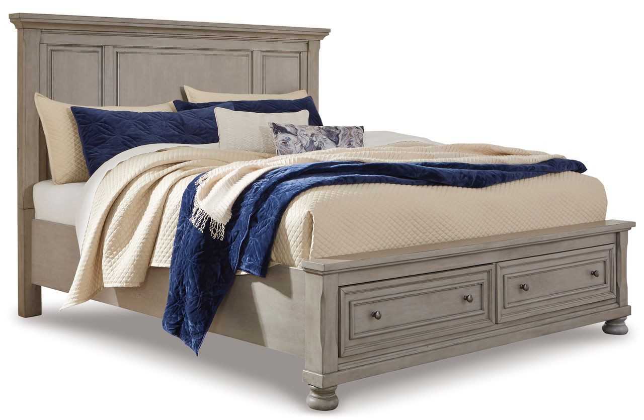 Lettner Light Gray King/California King Panel Headboard Only B73358