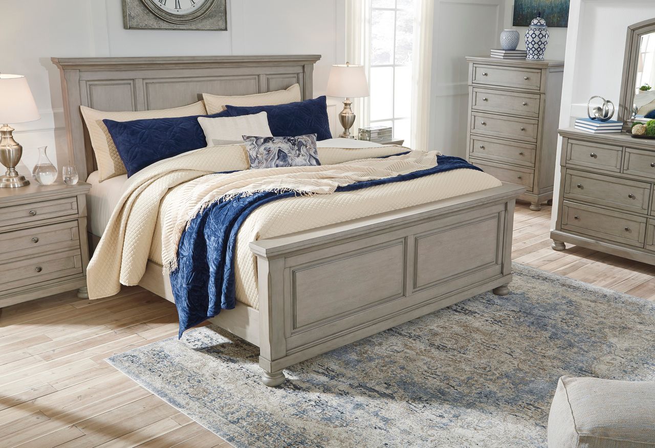 Lettner Light Gray King/California King Panel Headboard Only B73358