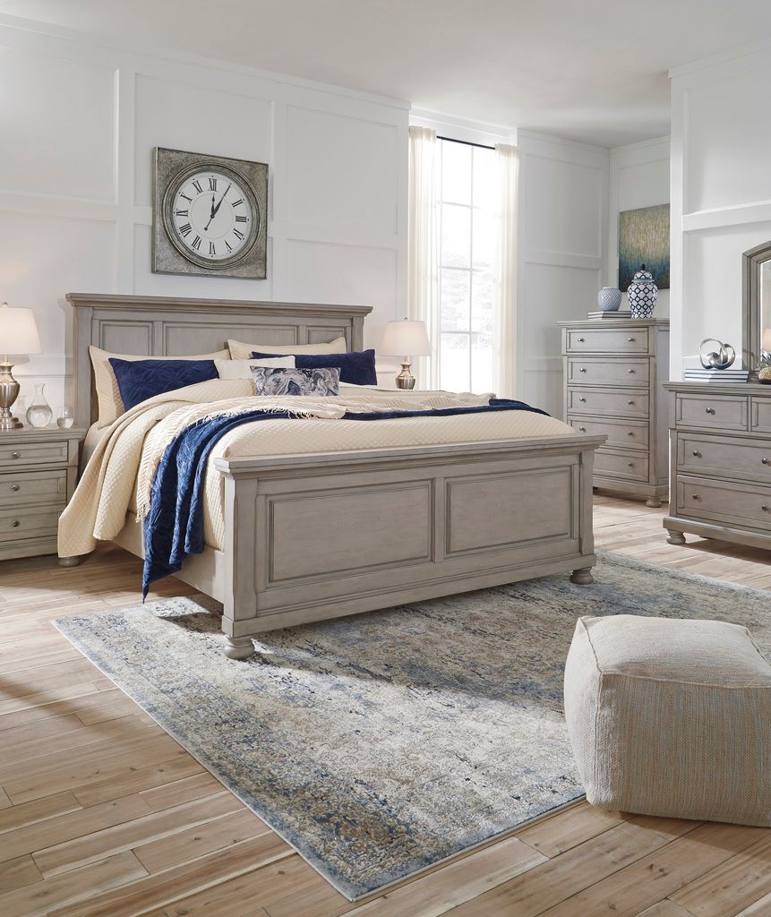 Lettner Light Gray King/California King Panel Headboard Only B73358