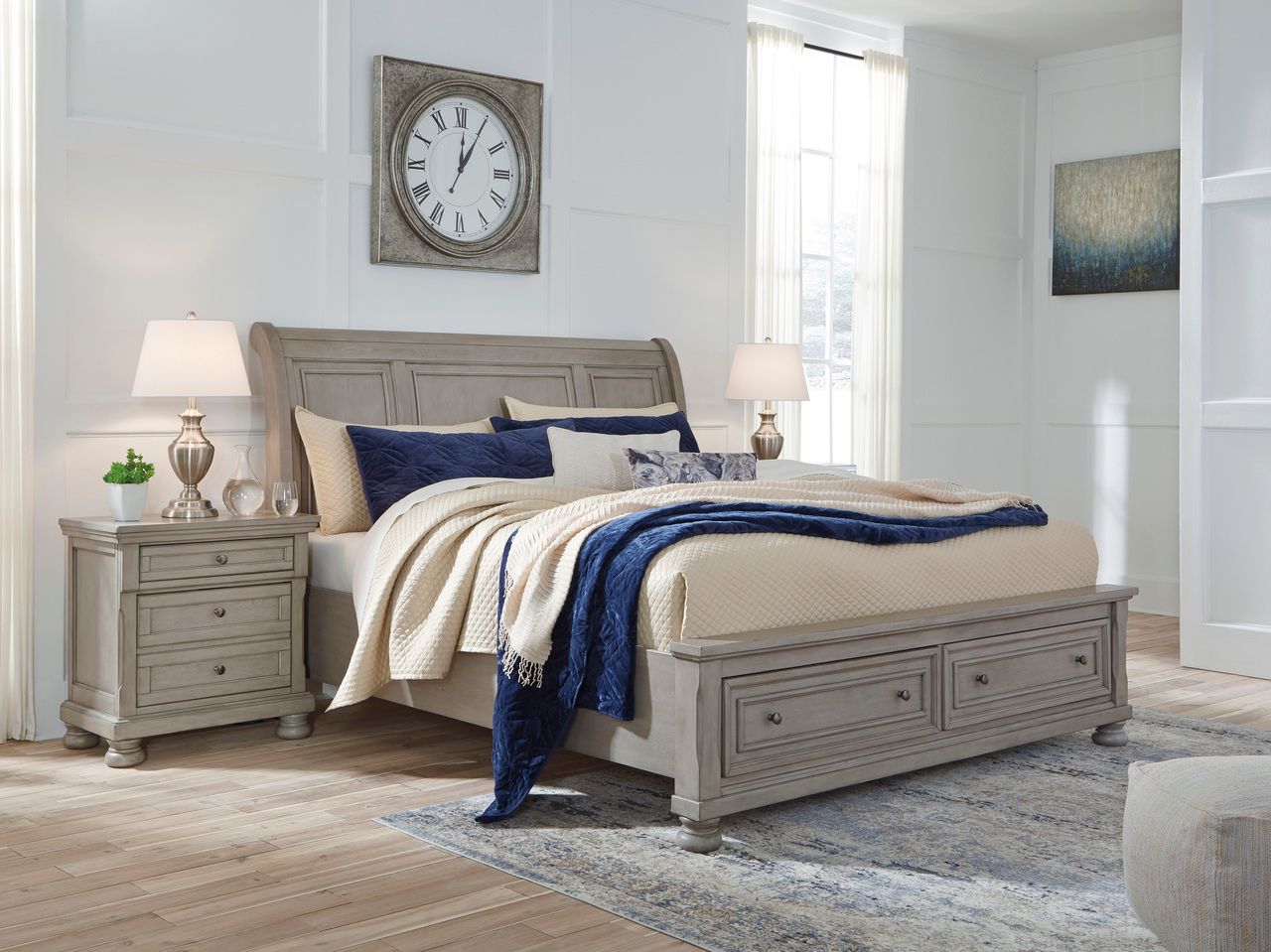 Ashley Furniture Lettner Queen Panel Storage Bed B733B31
