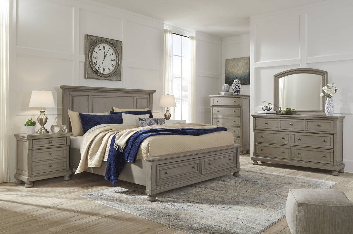 Ashley Furniture Lettner King Panel Storage Bed B733B33