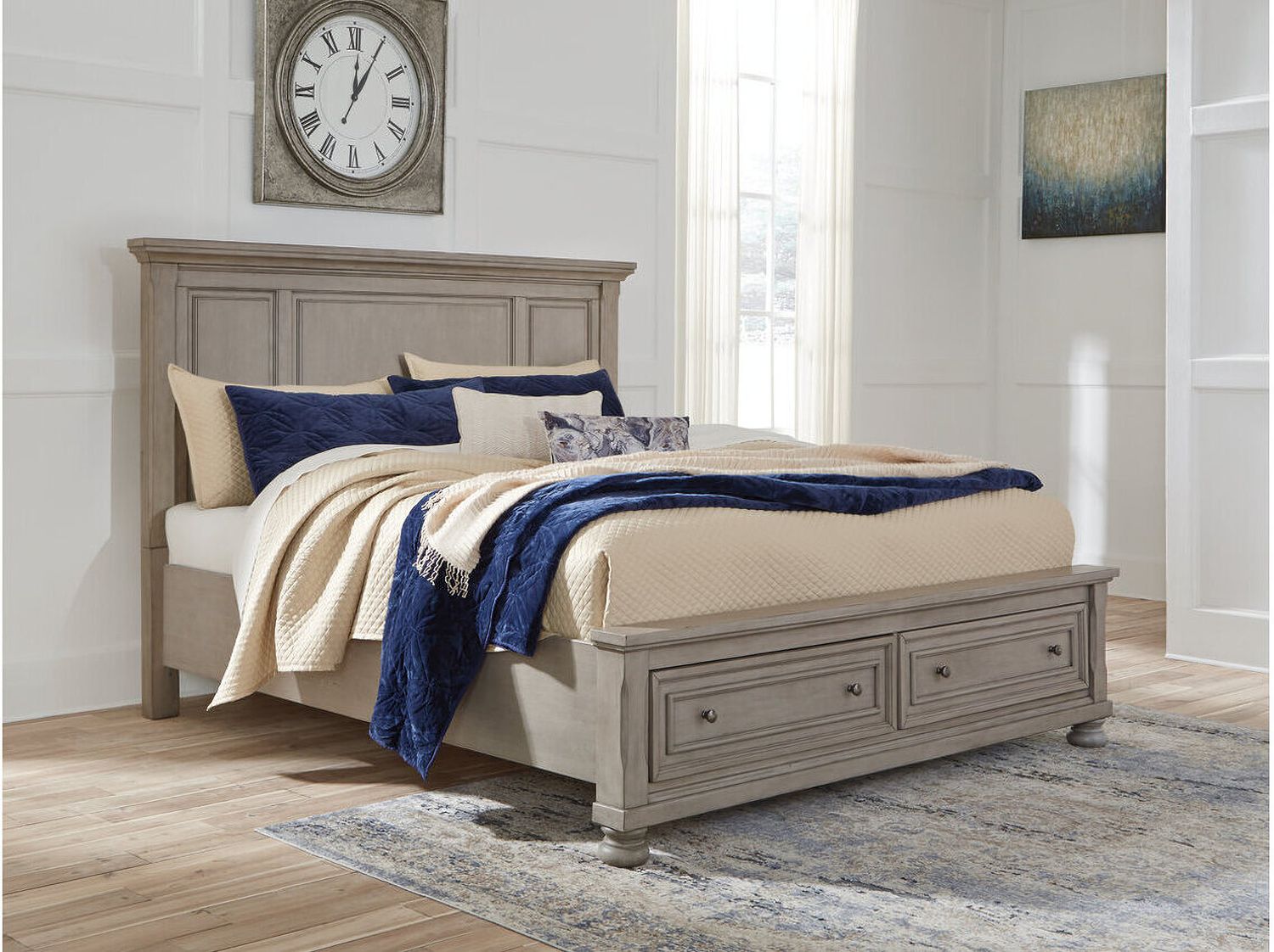 Ashley Furniture Lettner California King Panel Storage Bed B733B35