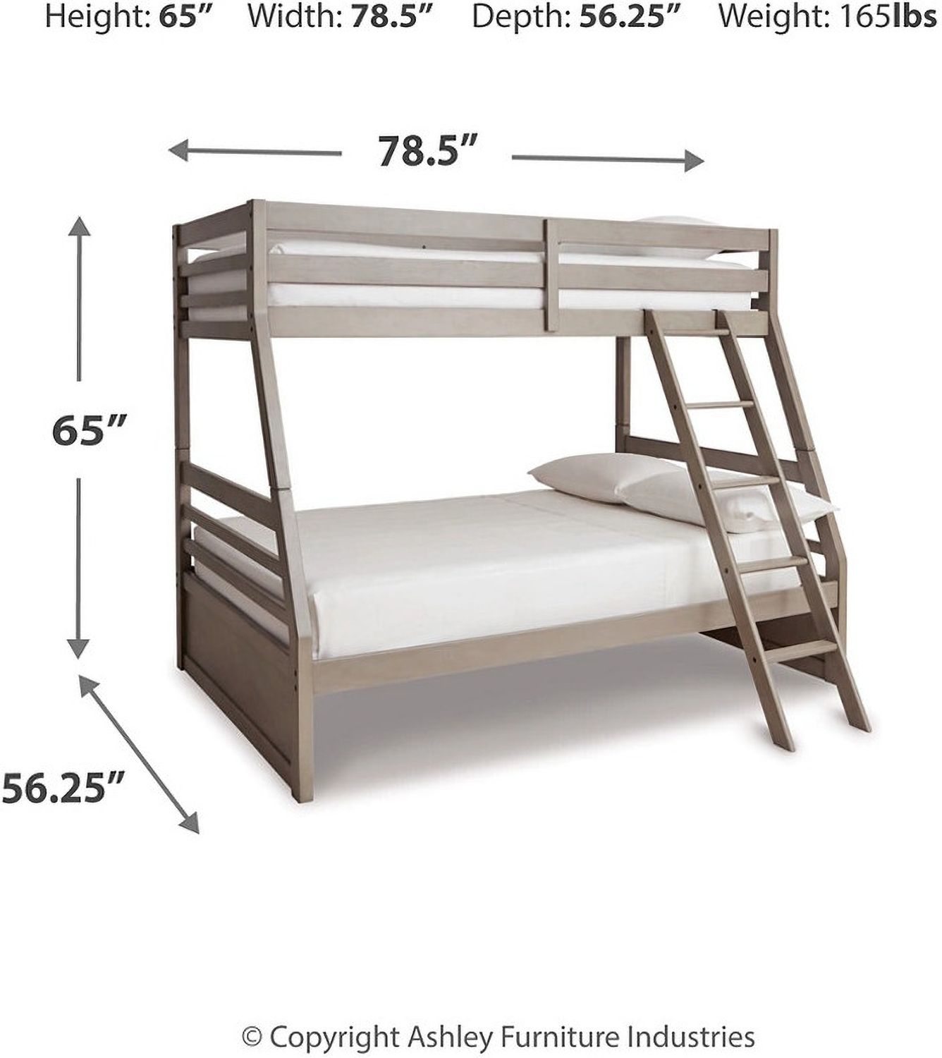 Lettner California King Sleigh Bed In Light Gray B733B36