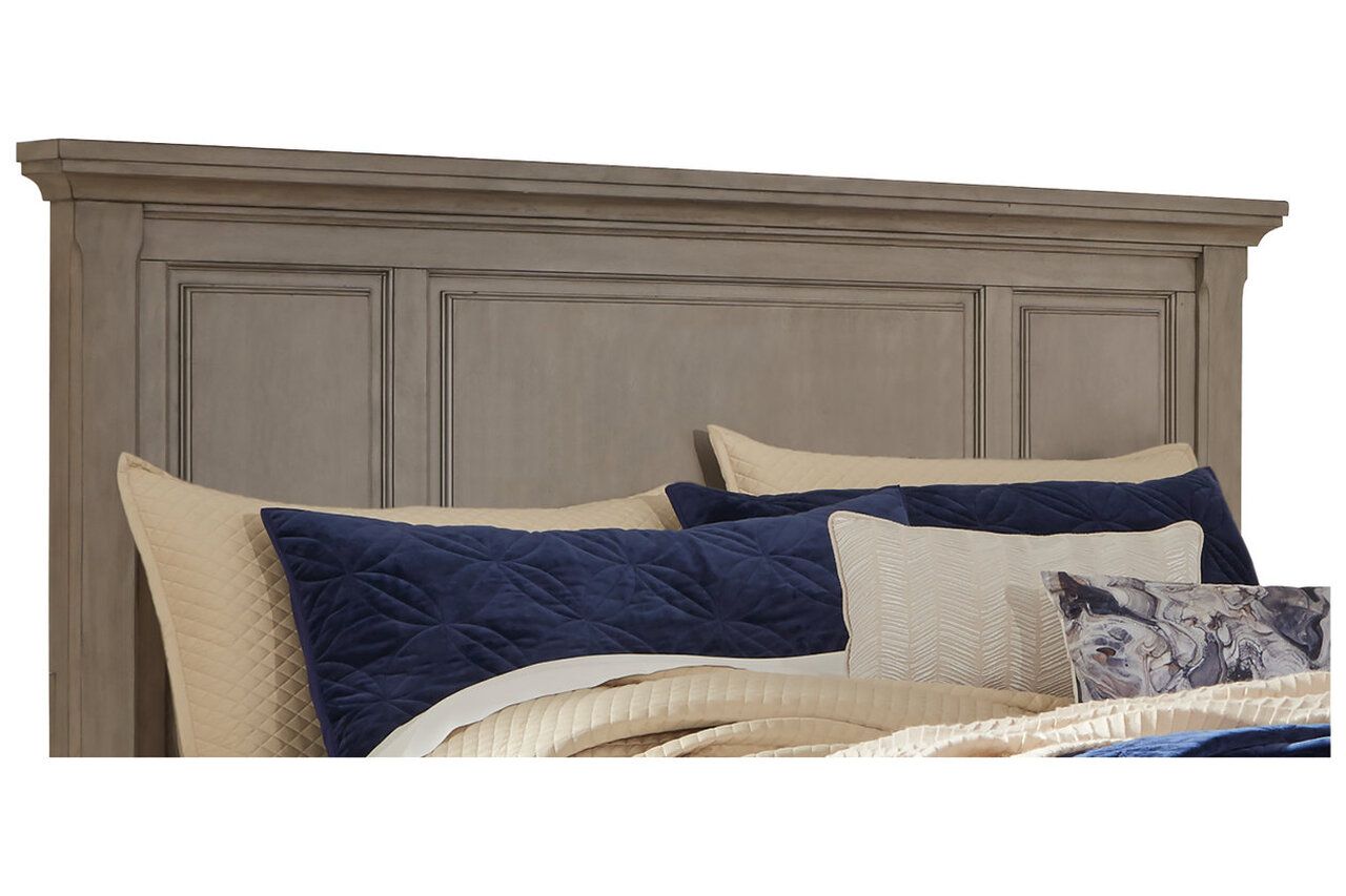 Lettner Light Gray King Panel Bed B733B6