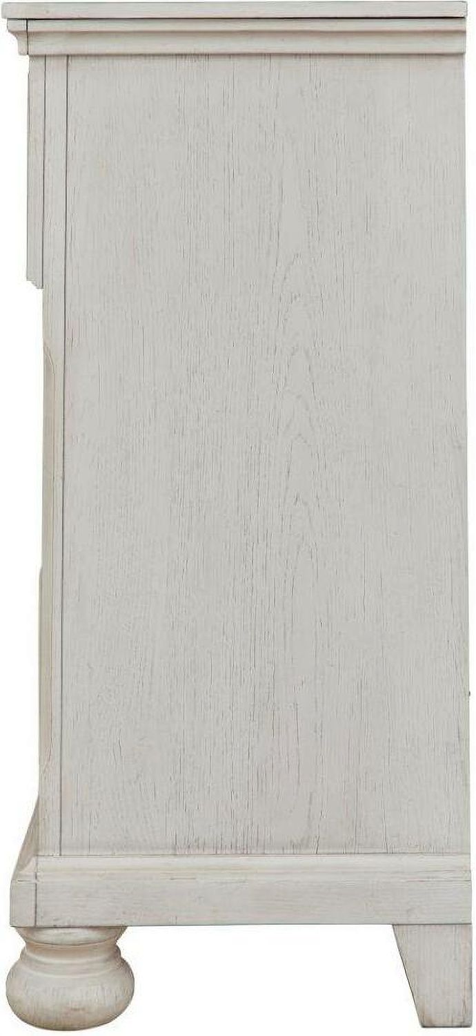 Robbinsdale Antique 6 Drawer White Dresser B74221