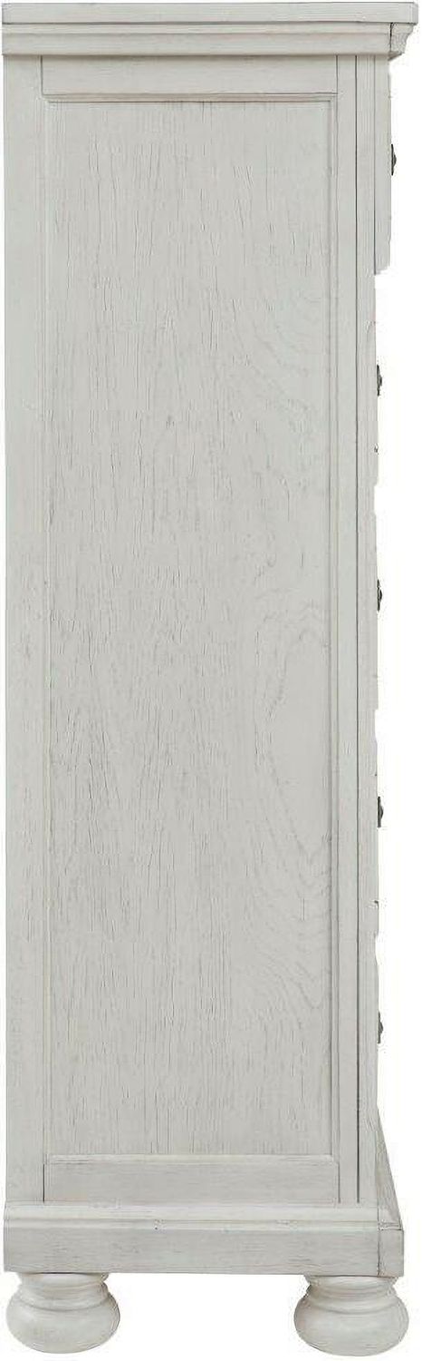 Robbinsdale Antique White Five Drawer Chest B74246