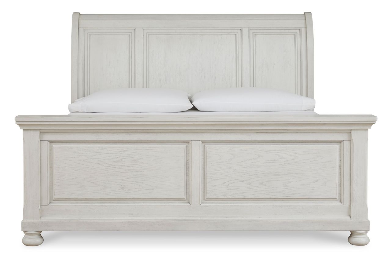 Robbinsdale Antique White King/California King Sleigh Headboard Only B74278
