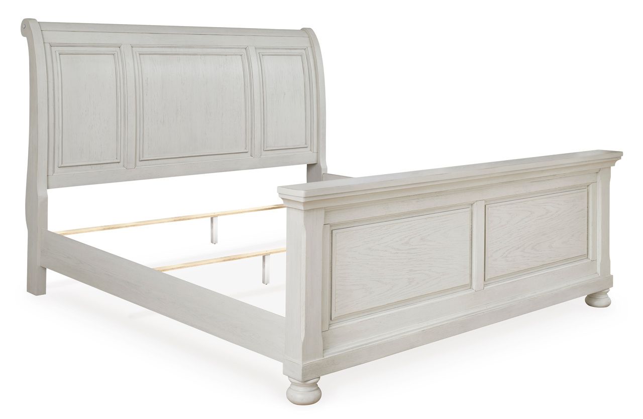 Robbinsdale Antique White King/California King Sleigh Headboard Only B74278