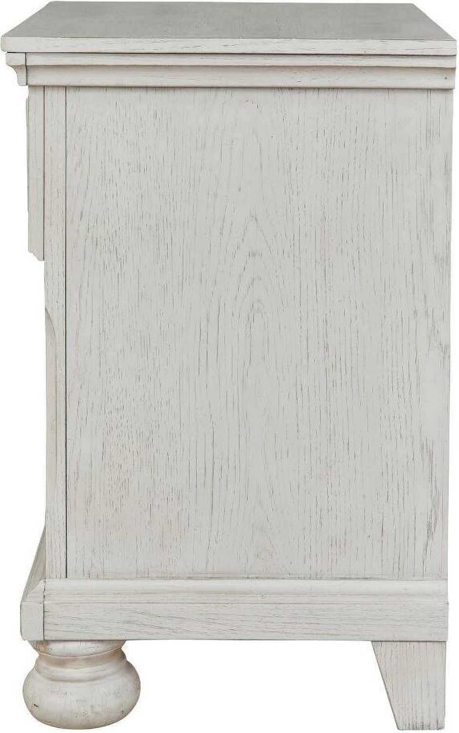 Robbinsdale Antique White One Drawer Nightstand B74291