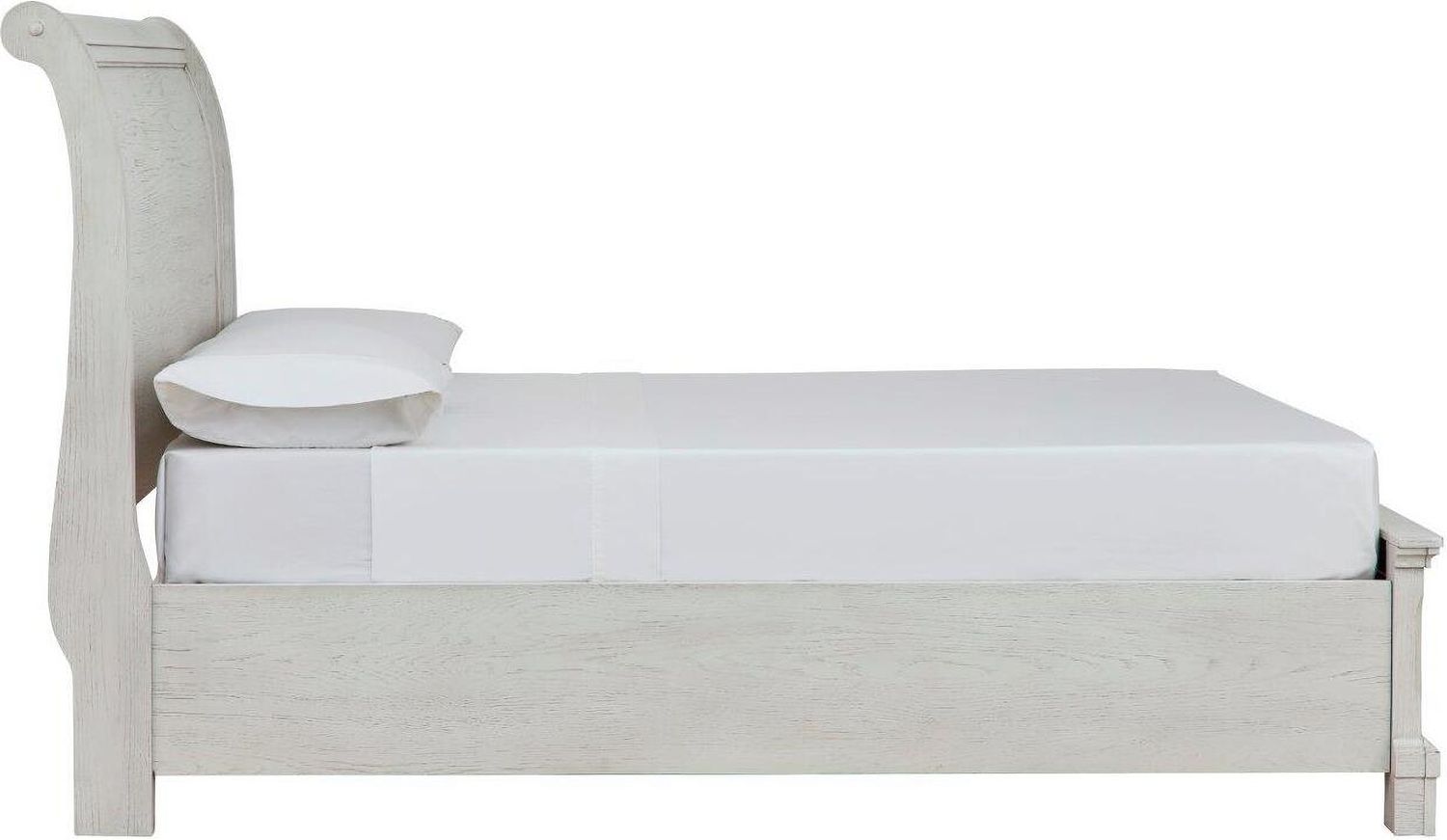 Robbinsdale Antique White Full Sleigh Storage Bed B742B13