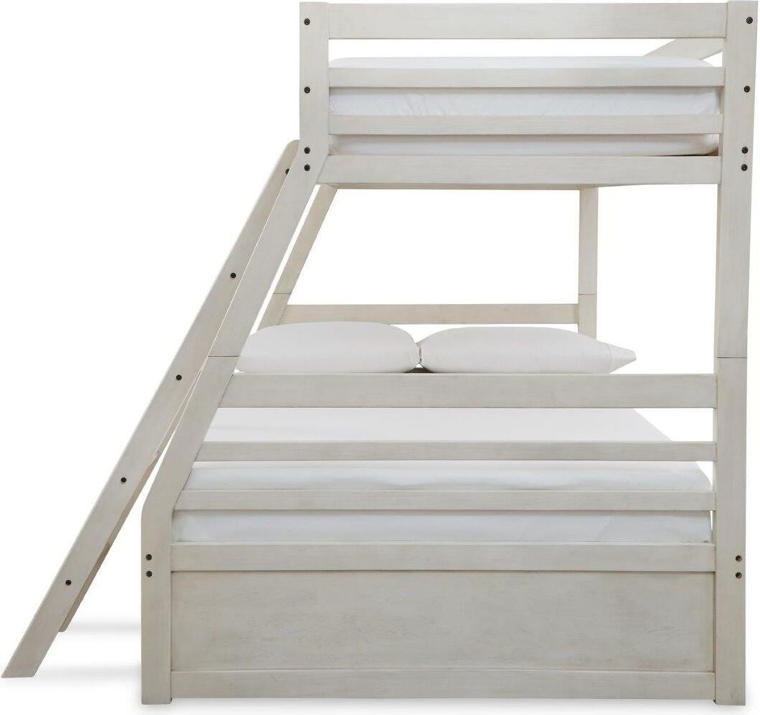 Robbinsdale Antique White Twin Over Full Bunk Bed With Storage B742B16