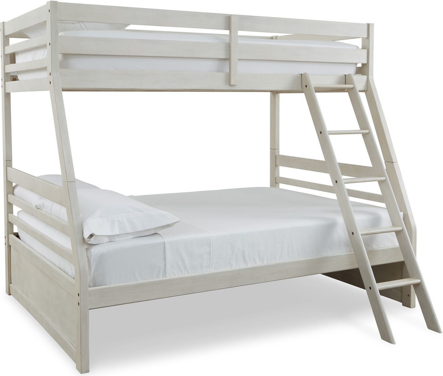 Robbinsdale Antique White Twin Over Full Bunk Bed With Storage B742B16