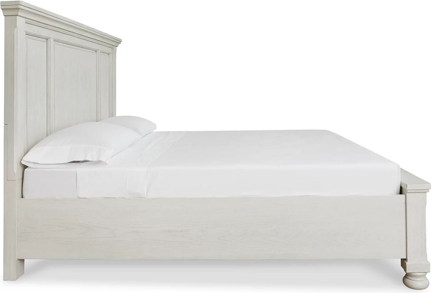 Robbinsdale Queen Panel Storage Bed In Antique White B742B24