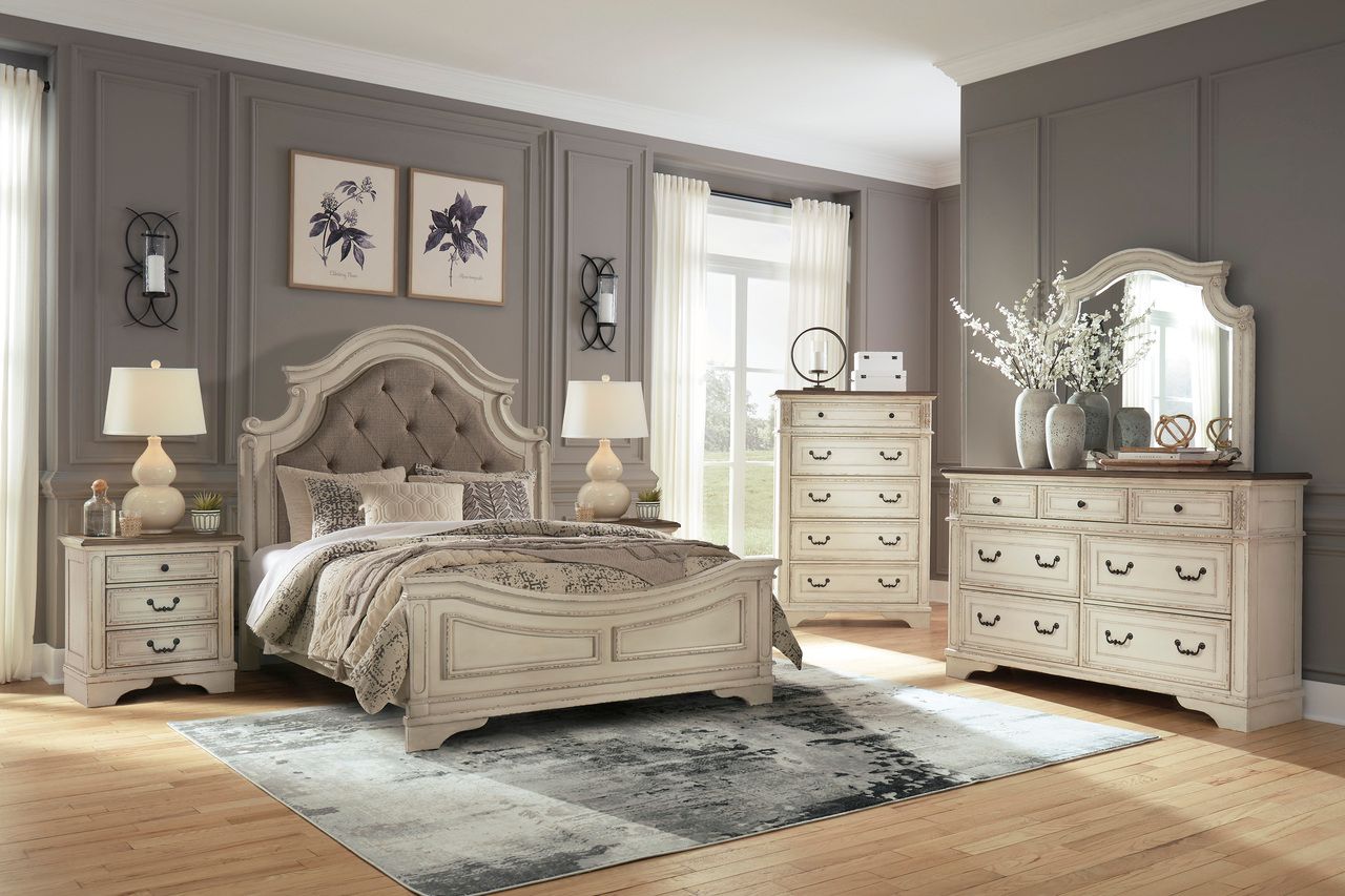 Realyn Two Tone 7 Drawer Dresser B74331