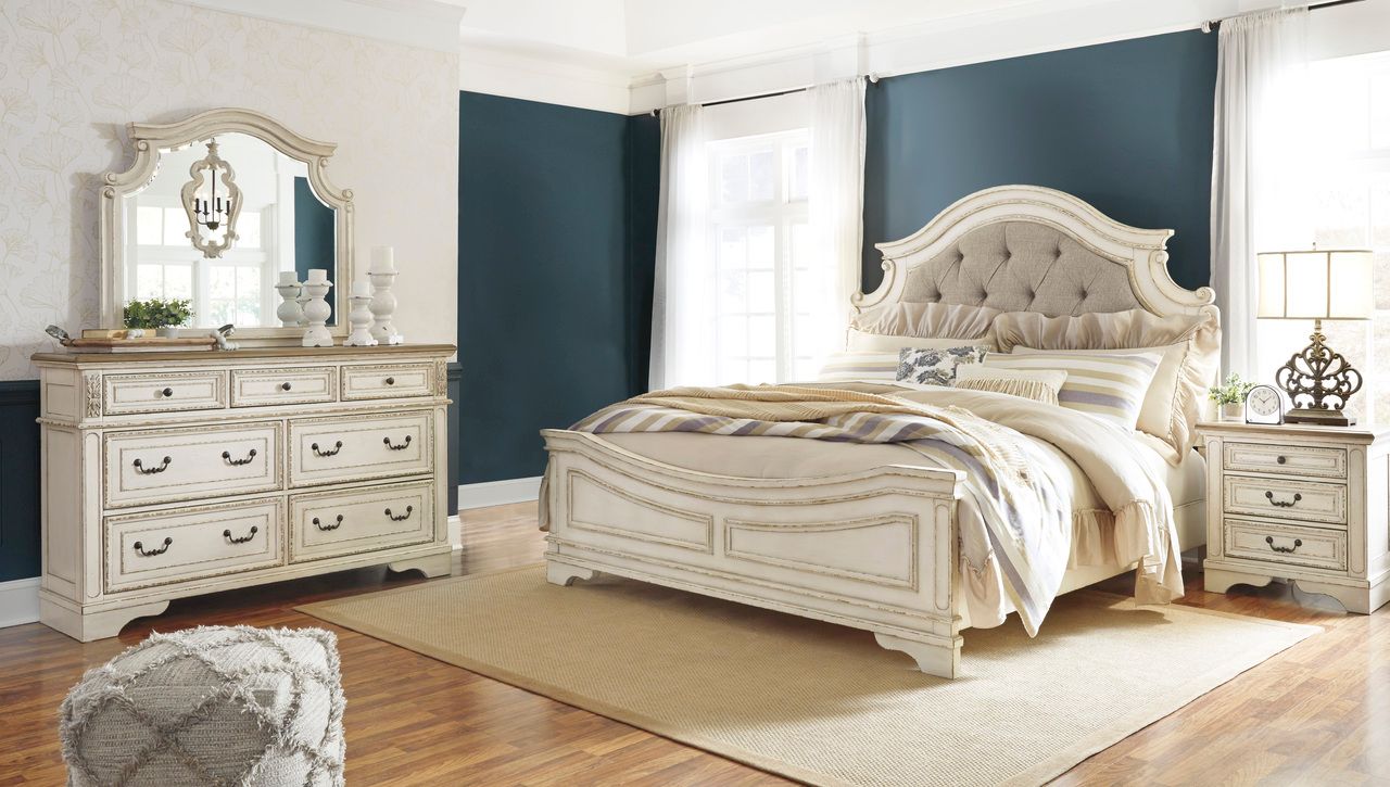 Realyn Two Tone 7 Drawer Dresser B74331