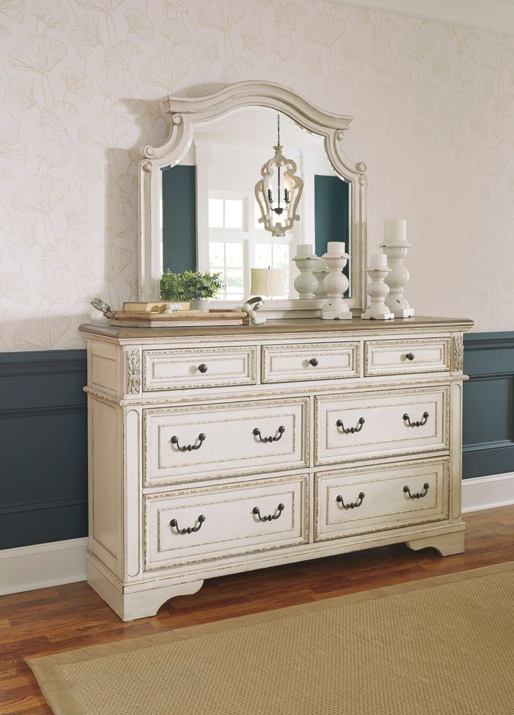 Realyn Two Tone 7 Drawer Dresser B74331