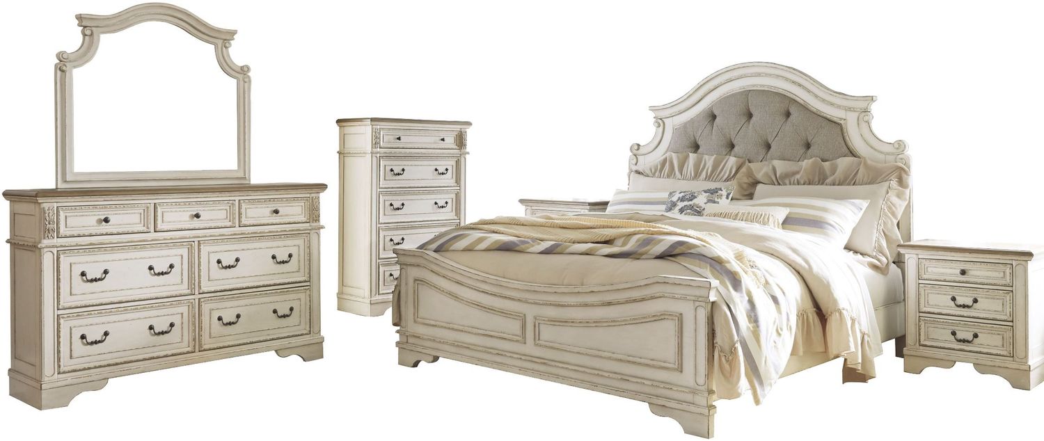 Realyn Two Tone Bedroom Mirror B74336