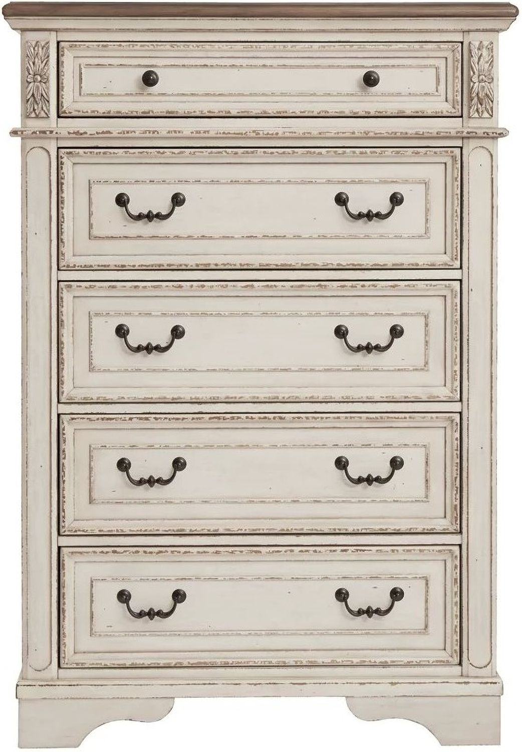 Realyn Two Tone 5 Drawer Chest B74346