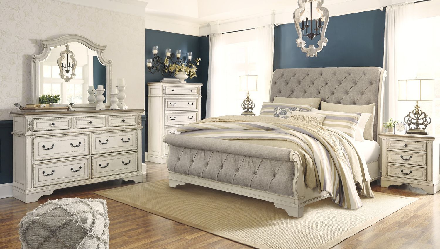 Realyn Two Tone 5 Drawer Chest B74346