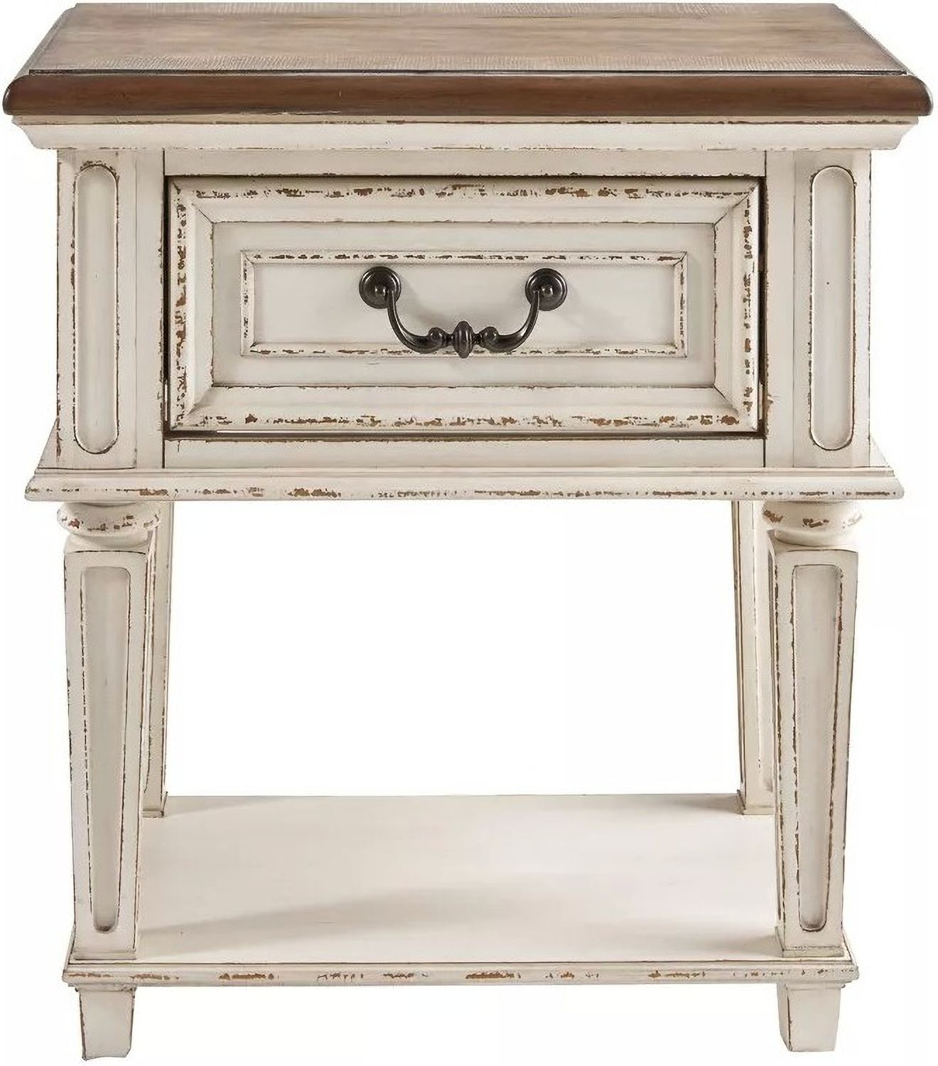 Realyn Two Tone 1 Drawer Nightstand B74391