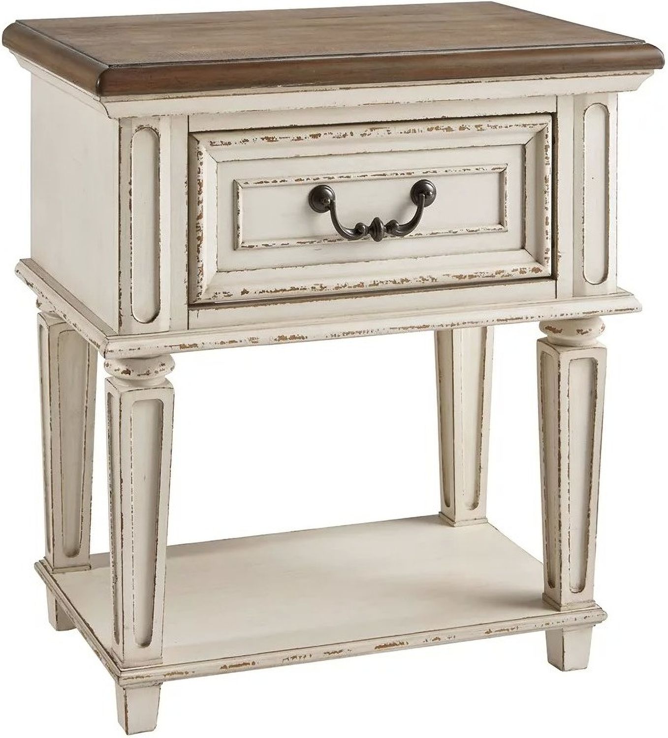 Realyn Two Tone 1 Drawer Nightstand B74391