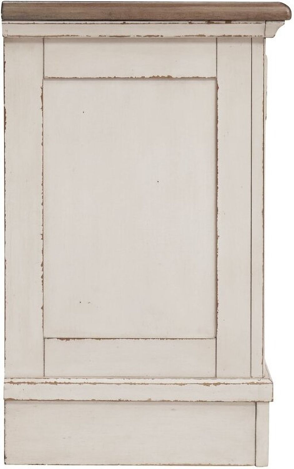 Realyn Two Tone 3 Drawer Nightstand B74393