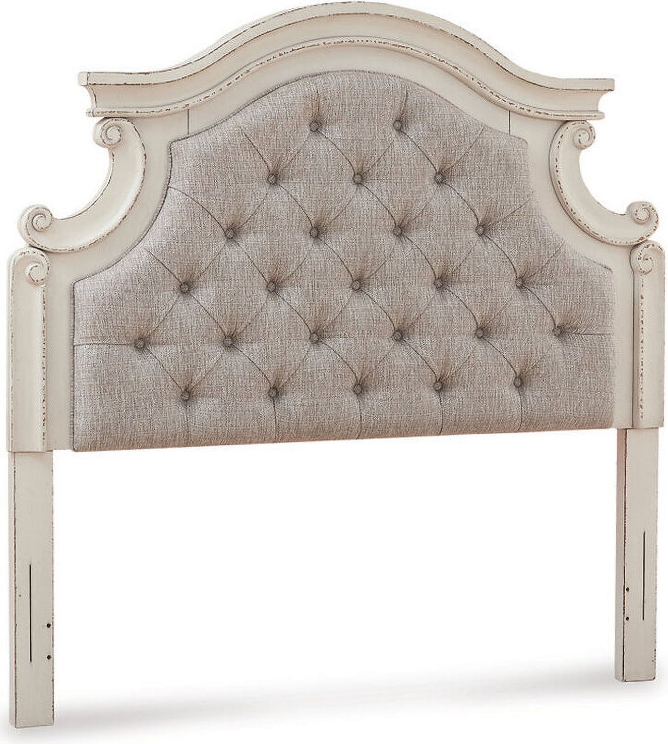 Realyn Two Tone Full Upholstered Panel Bed B743B14