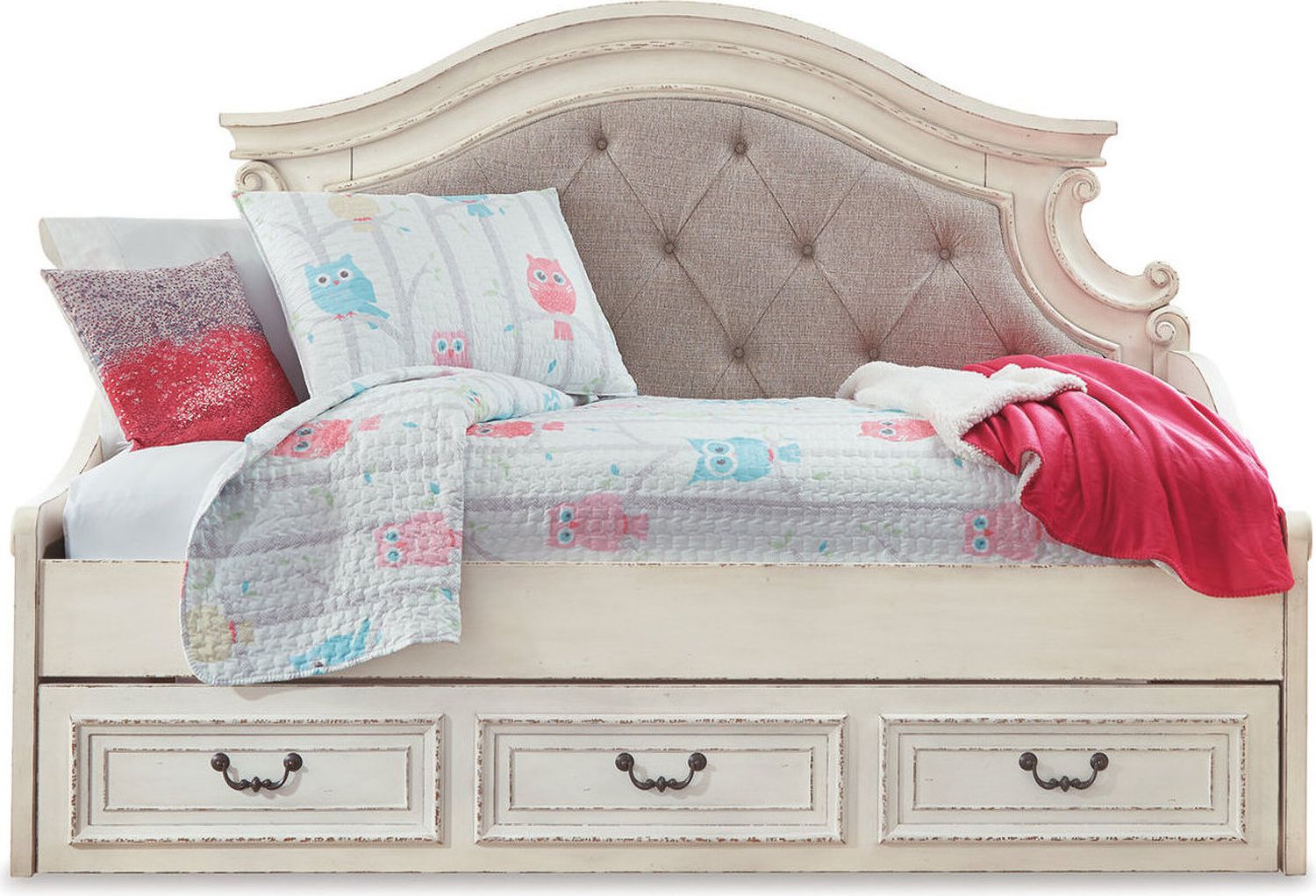 Realyn White Twin Storage Daybed B743B15
