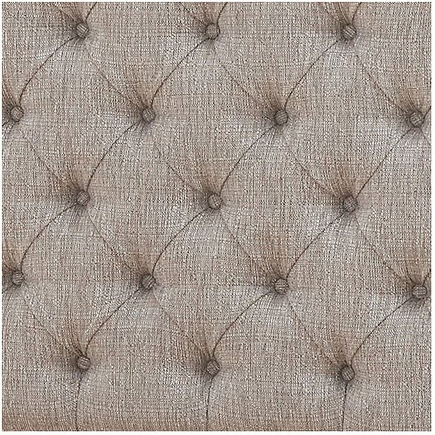 Realyn Two Tone Queen Upholstered Panel Bed B743B2