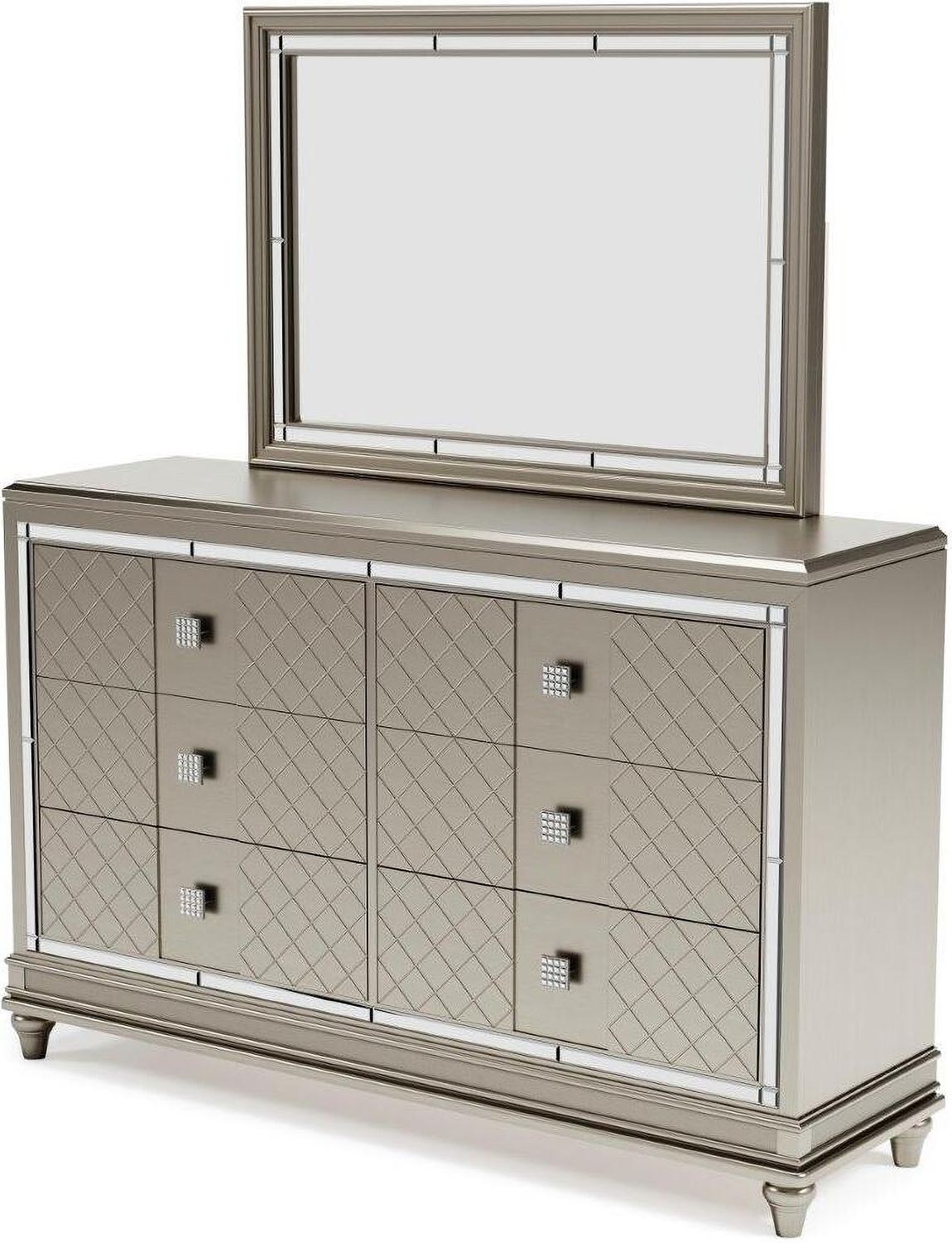 Chevanna Platinum Bedroom Mirror B74436