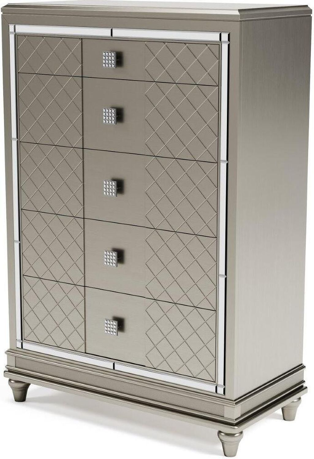 Chevanna Platinum Five Drawer Chest B74446