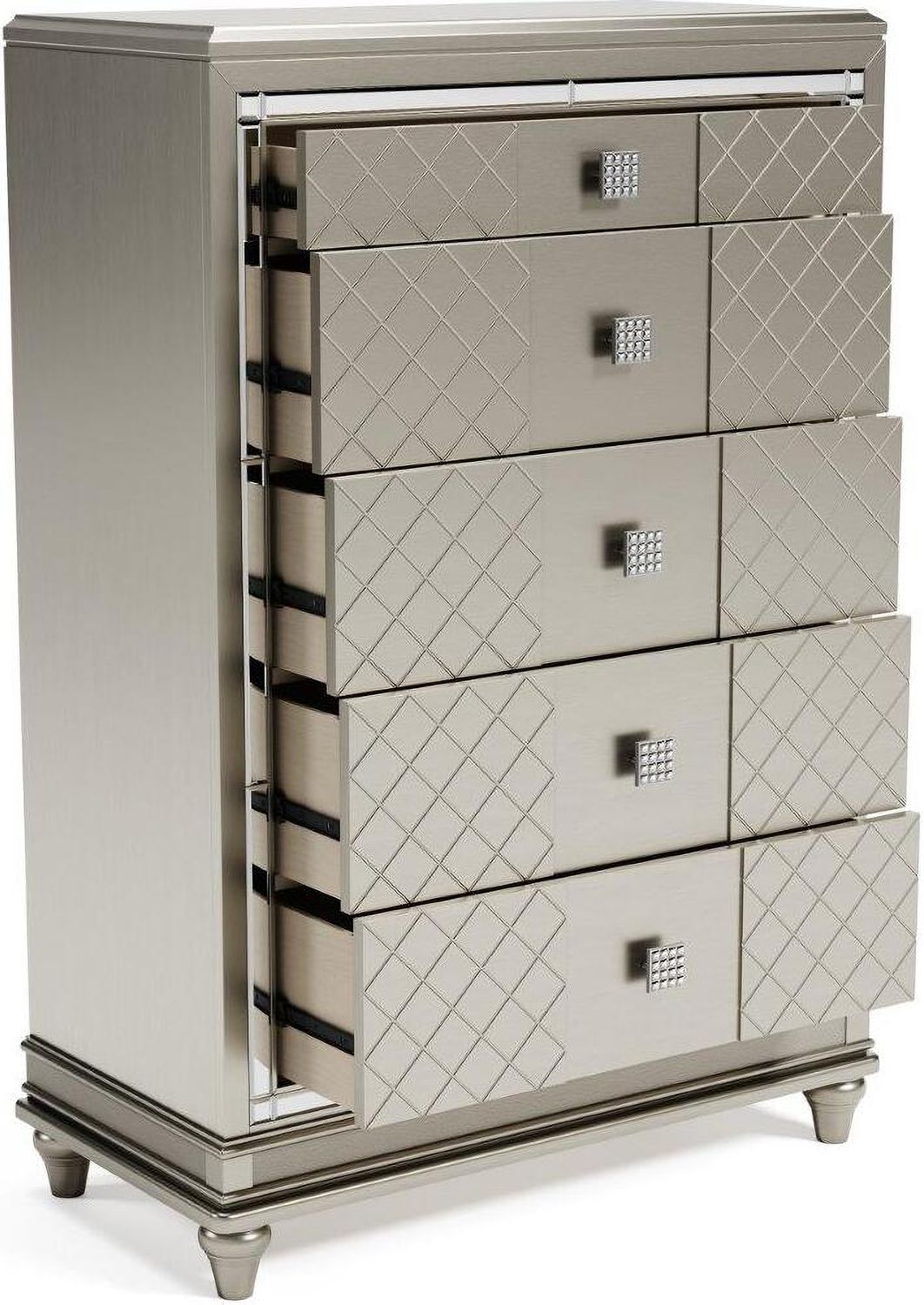 Chevanna Platinum Five Drawer Chest B74446