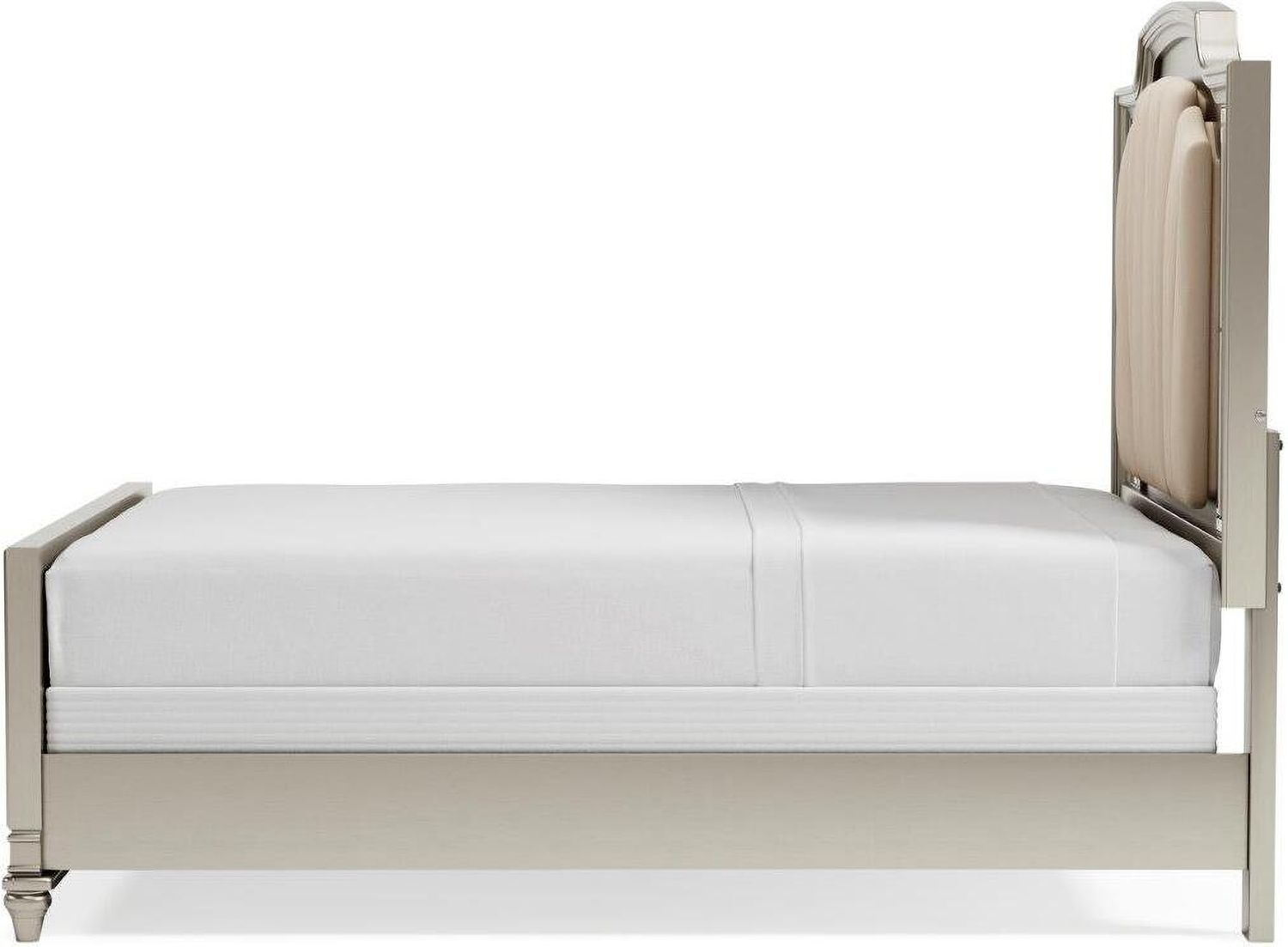 Chevanna Platinum Queen Upholstered Panel Bed B744B2