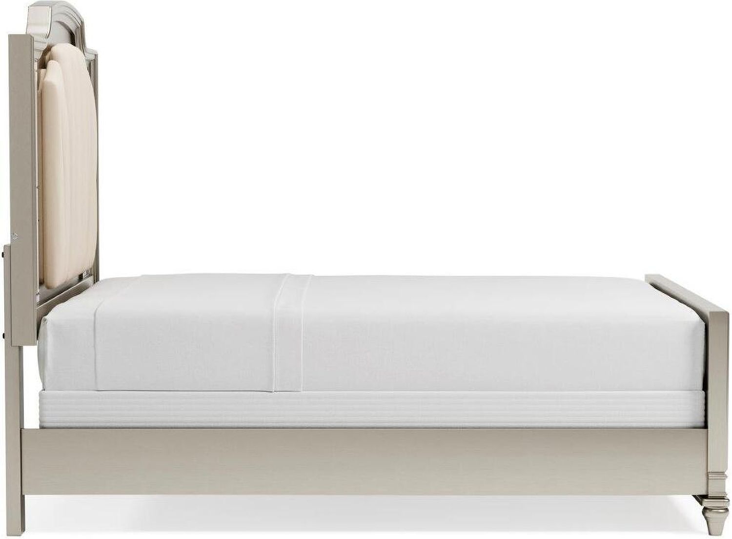 Chevanna Platinum Queen Upholstered Panel Bed B744B2