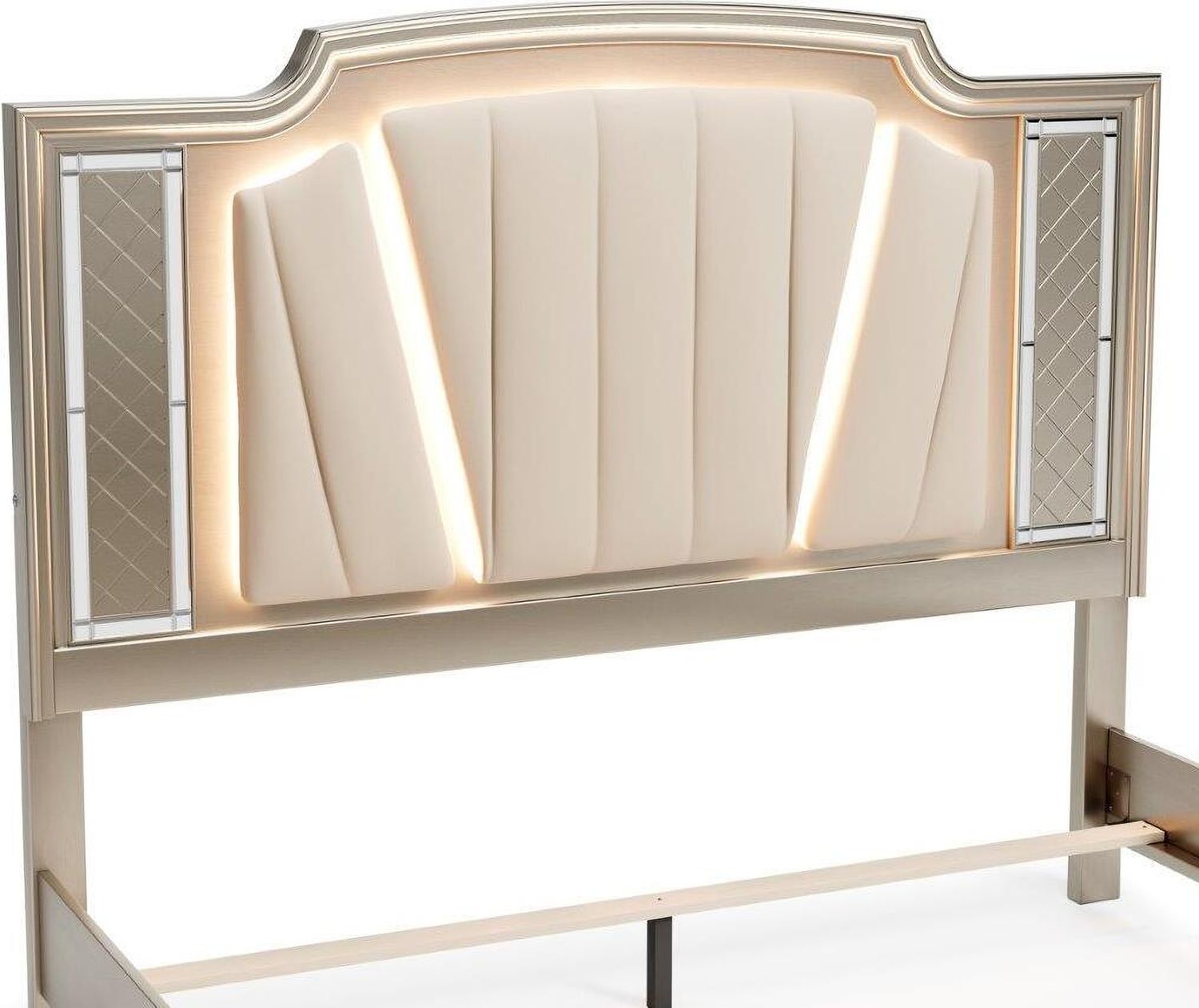 Chevanna Platinum King Upholstered Panel Bed B744B3