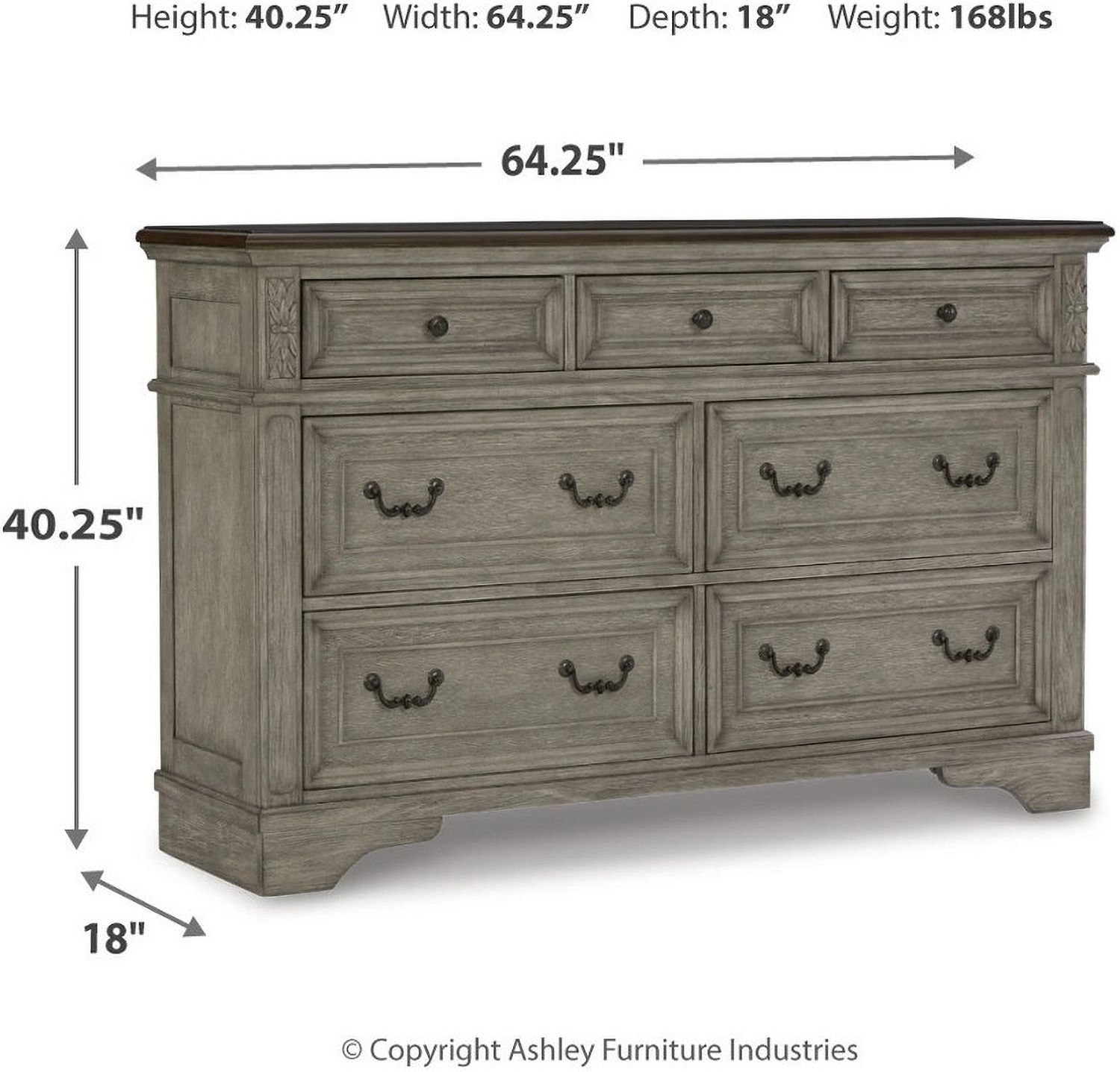 Lodenbay Two-tone Dresser B75131