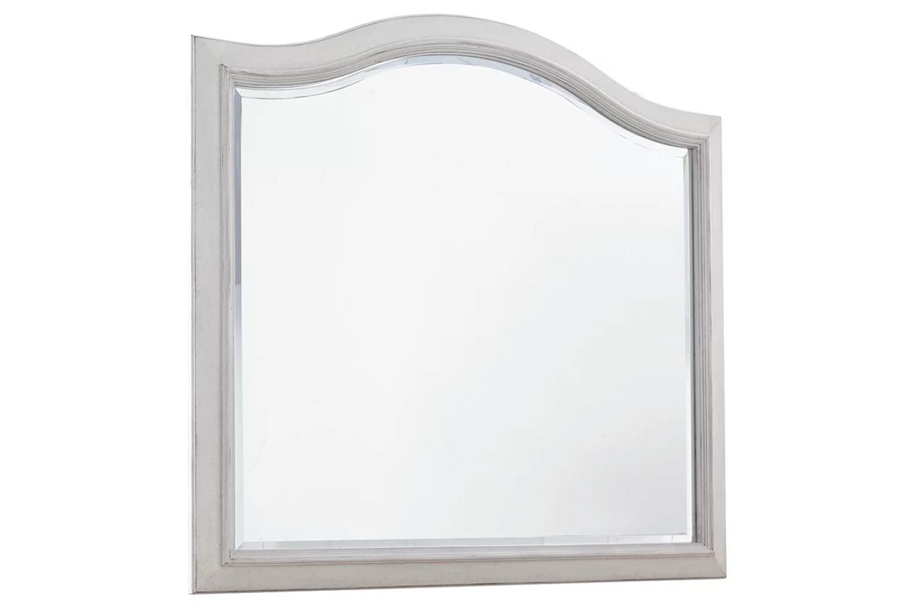Teganville Bedroom Mirror In White B75536