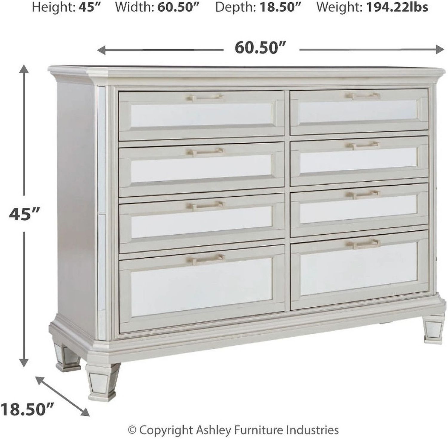 Lindenfield Silver Dresser B75831