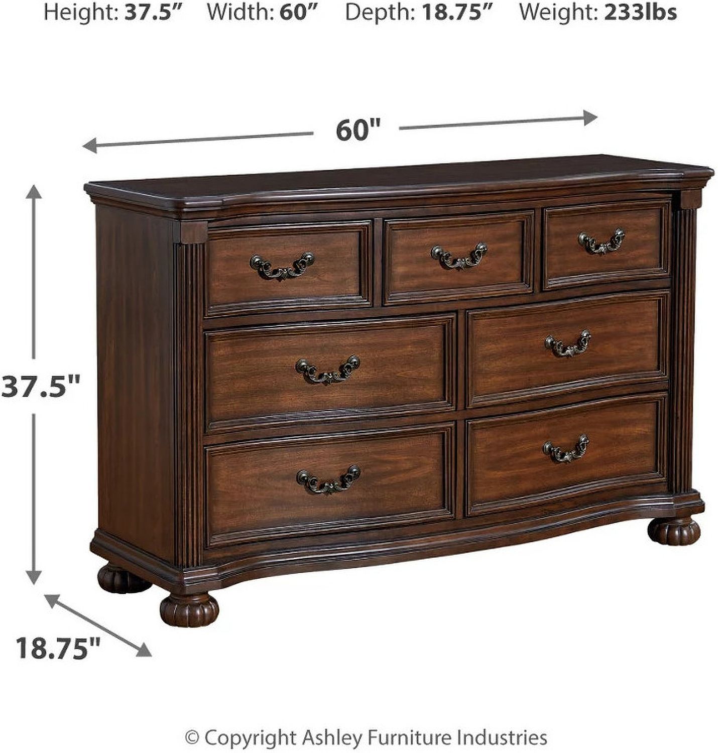 Lavinton Dresser In Brown B76431
