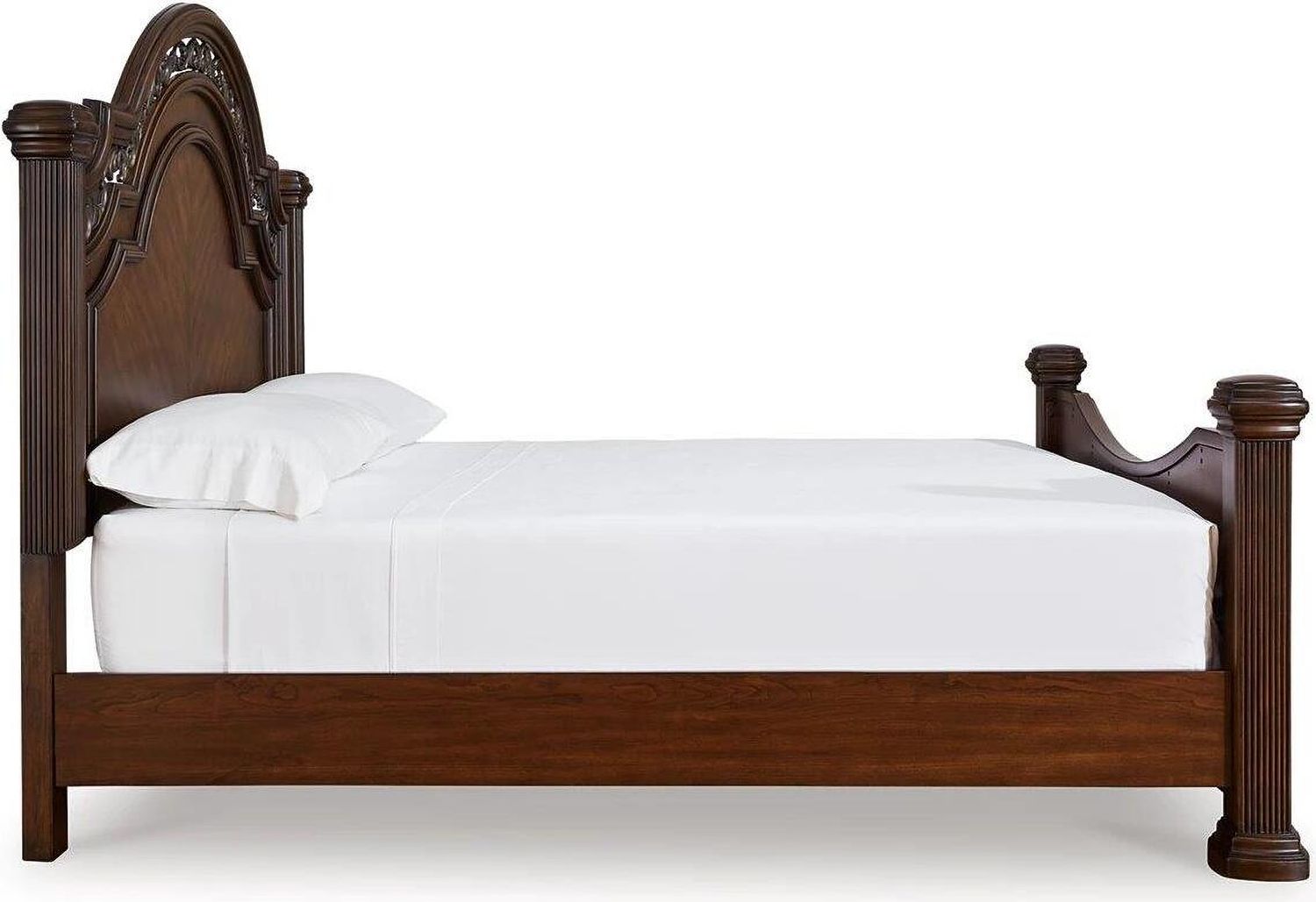 Lavinton Queen Poster Bed In Brown B764B5