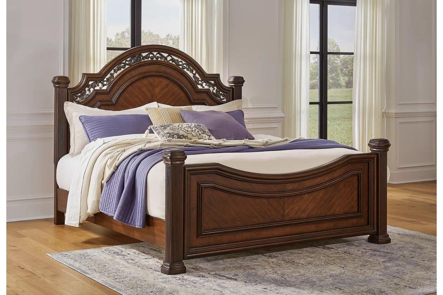 Lavinton King Poster Bed In Brown B764B9