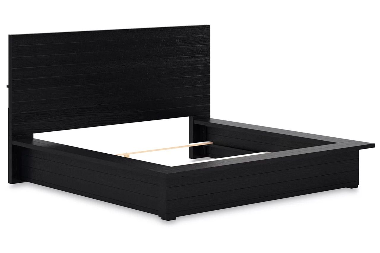 Londer King Panel Bed In Black B768B4