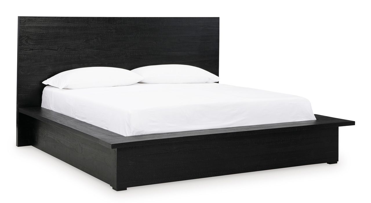 Londer King Panel Bed In Black B768B4