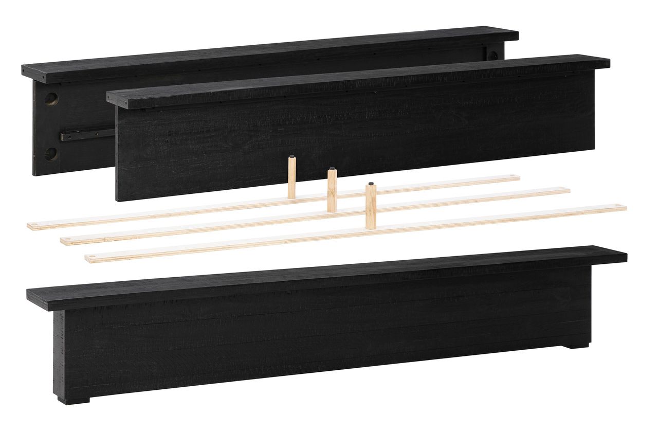 Londer King Panel Bed In Black B768B4